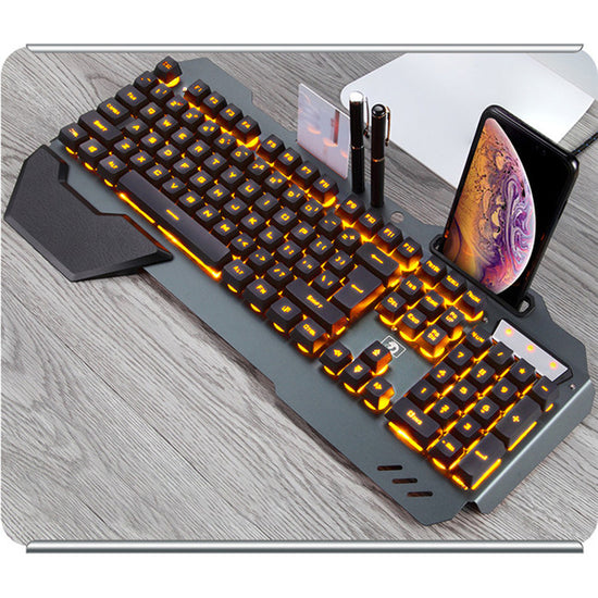 Ergonomic Mechanical Keyboard with RGB Backlight close-up