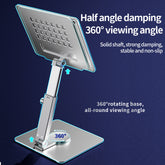 360° Swivel Desktop Stand for Tablets & Laptops front view