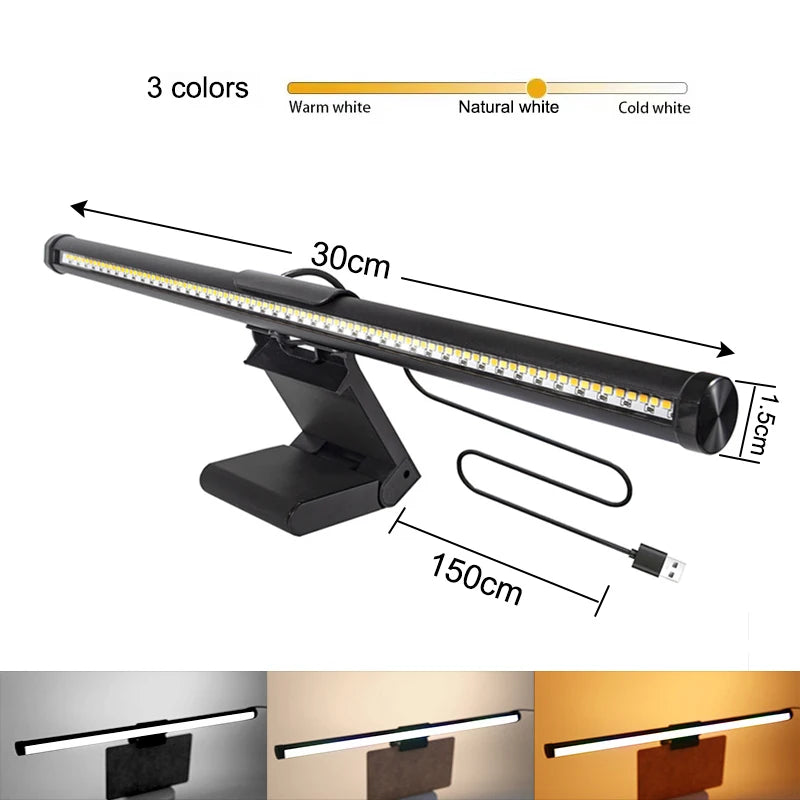 Halo Monitor Light Bar -Glare-Free Desk Lighting