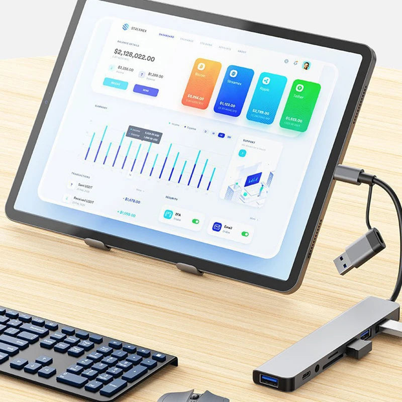 8 in 2 Compact USC-C Docking Station
