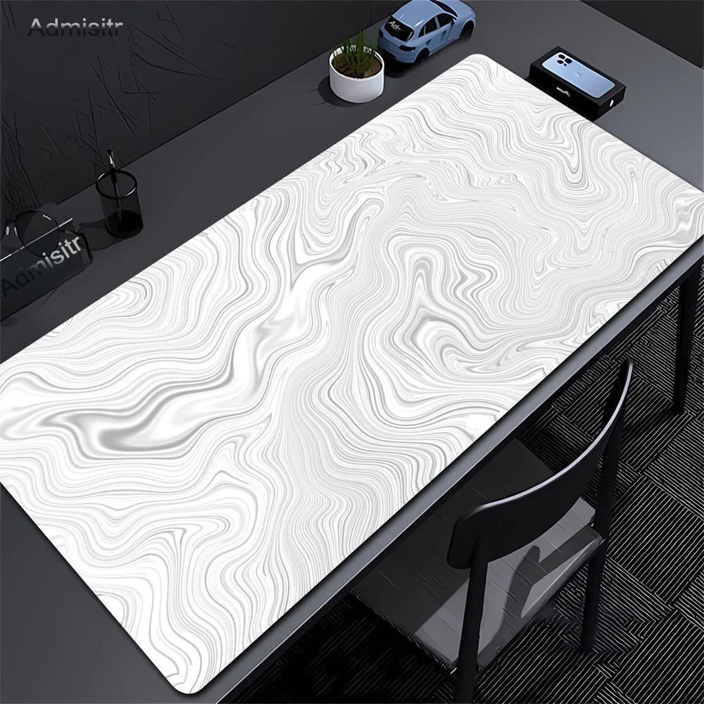 Canvas Topographic Desk Mat - XL Non-Slip
