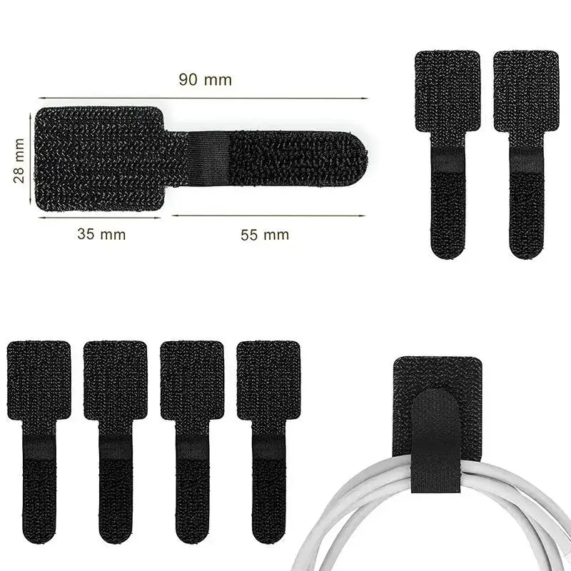Tidy Cable Organizer Clips & Straps
