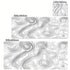 Canvas Topographic Desk Mat - XL Non-Slip desk setup