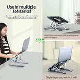 Riser Vertical Laptop Stand desktop setup
