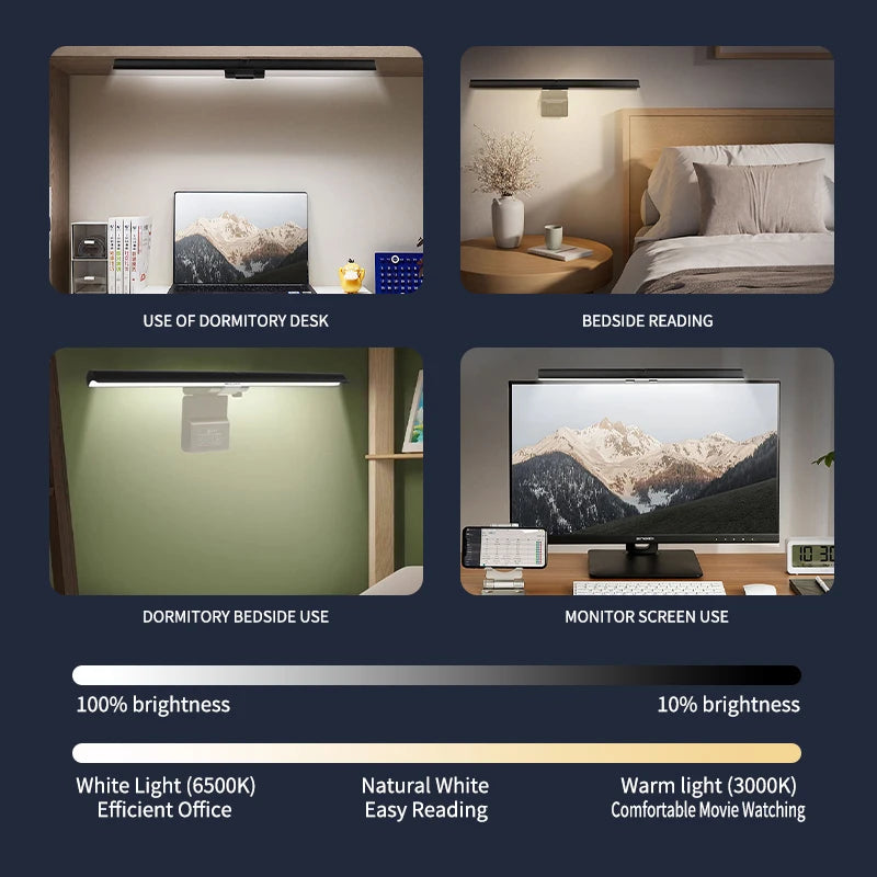 Halo Monitor Light Bar -Glare-Free Desk Lighting