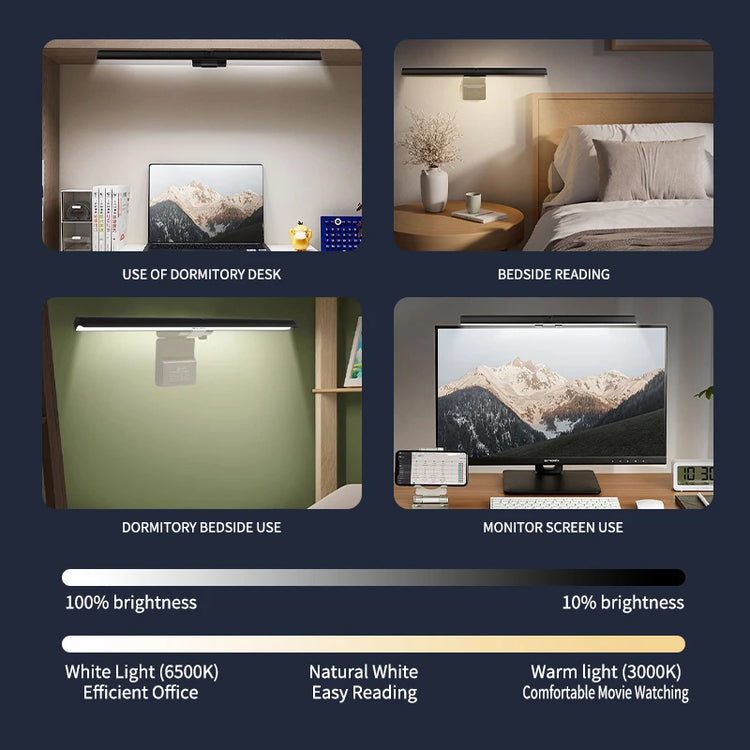 Halo Monitor Light Bar -Glare-Free Desk LightingHalo Monitor Light Bar -Glare-Free Desk Lighting workspace