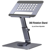 360° Swivel Desktop Stand for Tablets & Laptops adjustable angle