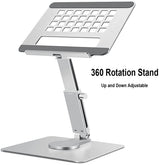 360° Swivel Desktop Stand for Tablets & Laptops side view
